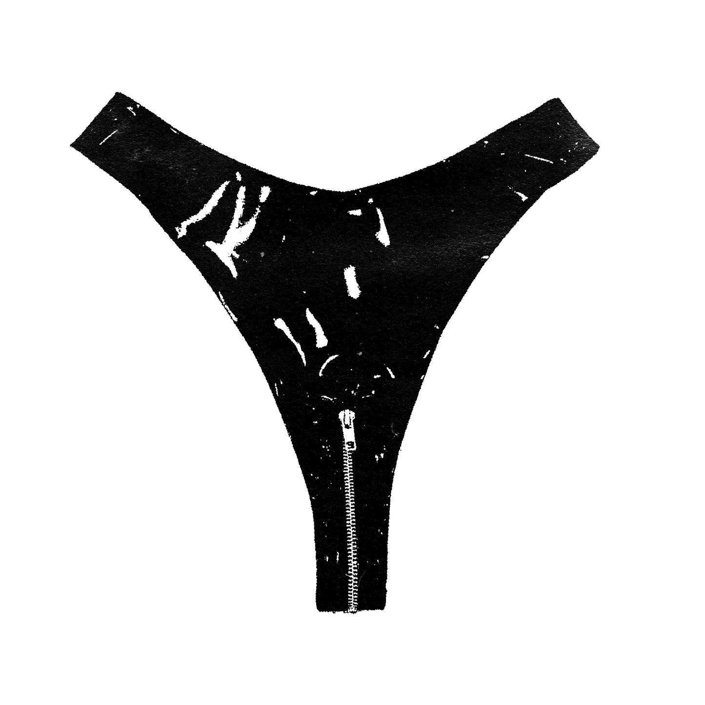 Grace Crotch Zip Thong